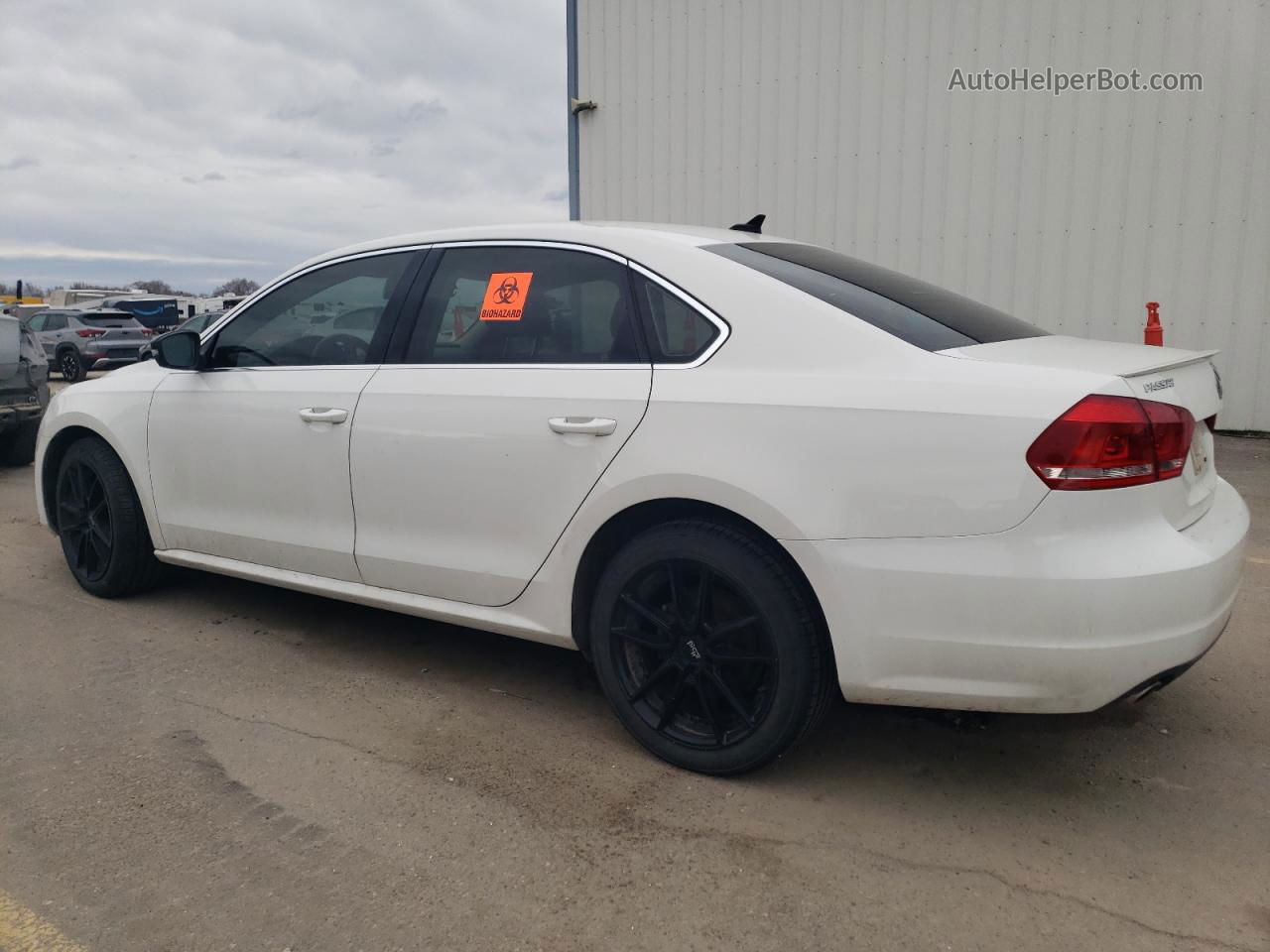 2014 Volkswagen Passat Se White vin: 1VWBN7A37EC013116