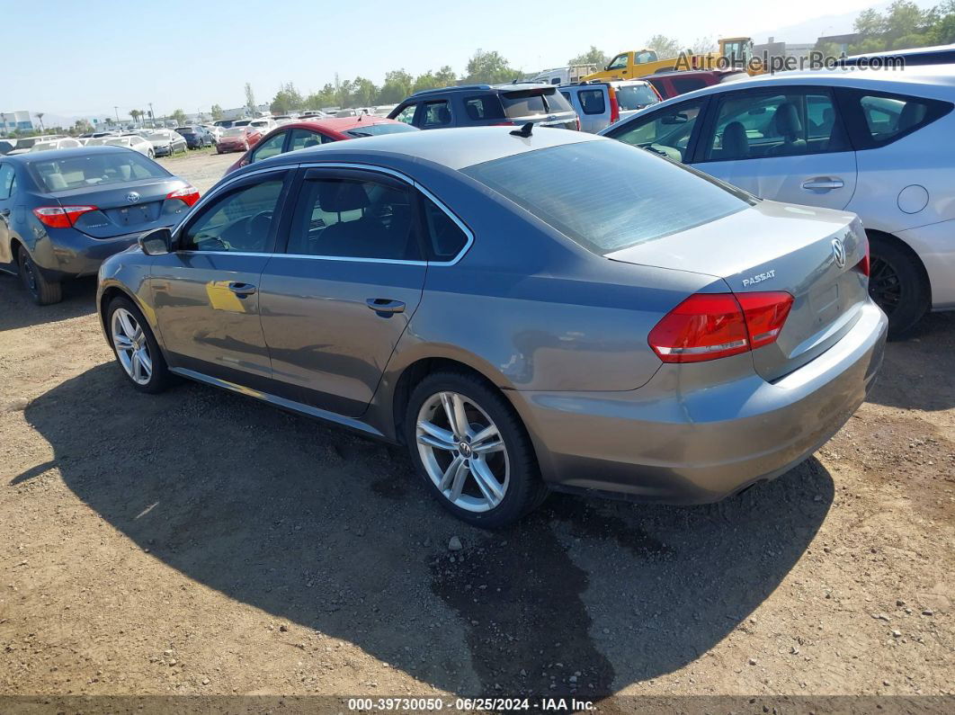 2014 Volkswagen Passat 2.0l Tdi Se Gray vin: 1VWBN7A37EC015920