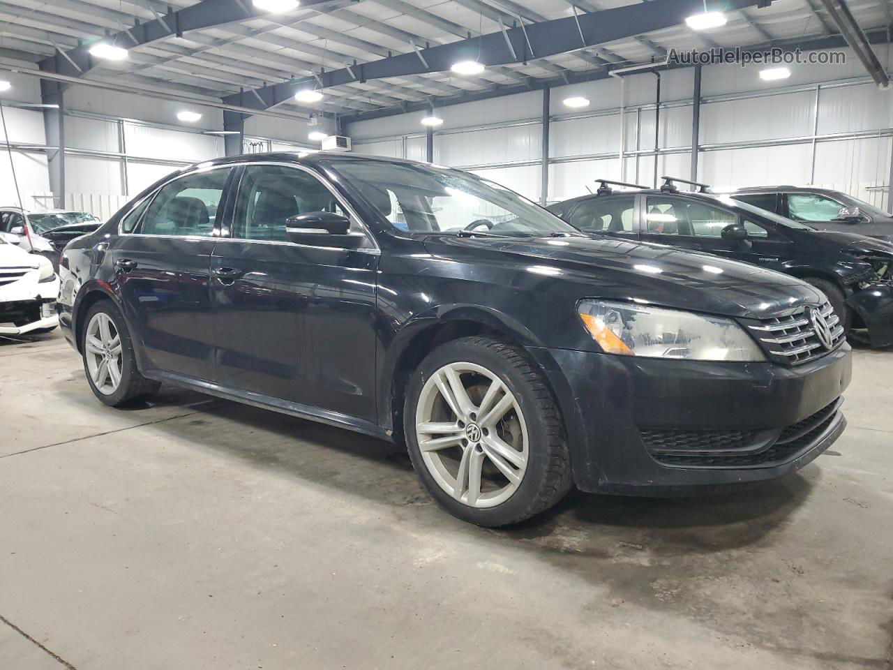 2014 Volkswagen Passat Se Black vin: 1VWBN7A37EC065314