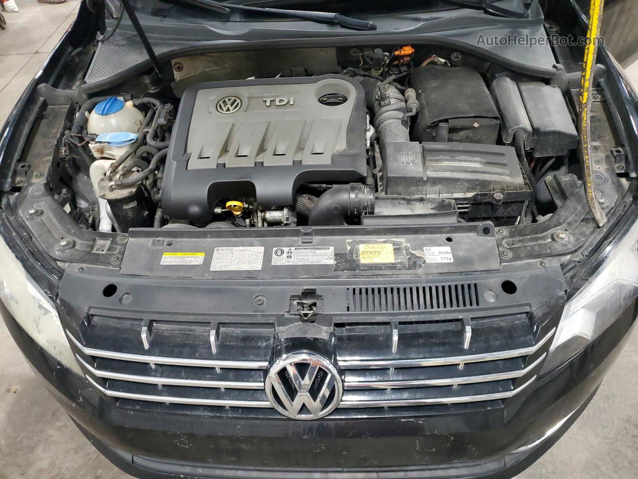 2014 Volkswagen Passat Se Черный vin: 1VWBN7A37EC065314