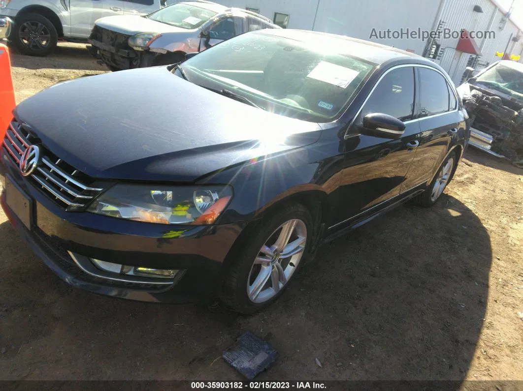 2013 Volkswagen Passat 2.0l Tdi Se Black vin: 1VWBN7A38DC040100