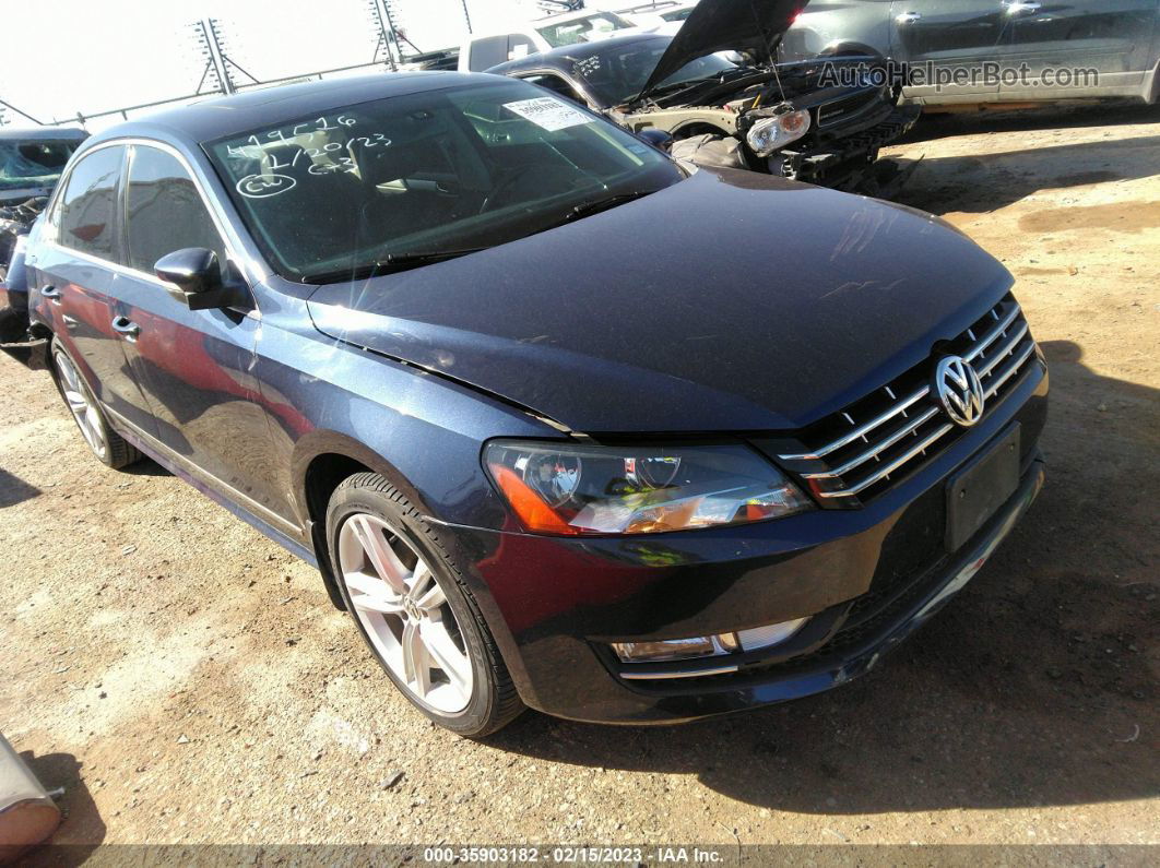 2013 Volkswagen Passat 2.0l Tdi Se Black vin: 1VWBN7A38DC040100