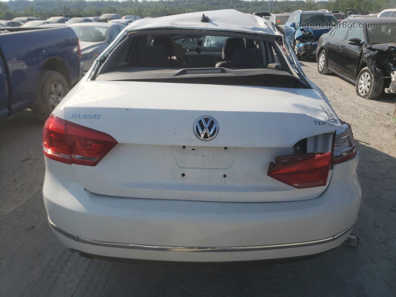 2013 Volkswagen Passat Se Белый vin: 1VWBN7A38DC066308