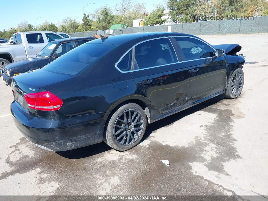 2013 Volkswagen Passat 2.0l Tdi Se Black vin: 1VWBN7A38DC097719