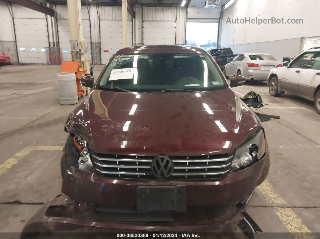 2013 Volkswagen Passat 2.0l Tdi Se Red vin: 1VWBN7A38DC142688