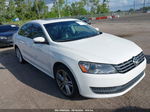 2014 Volkswagen Passat 2.0l Tdi Se White vin: 1VWBN7A38EC048716