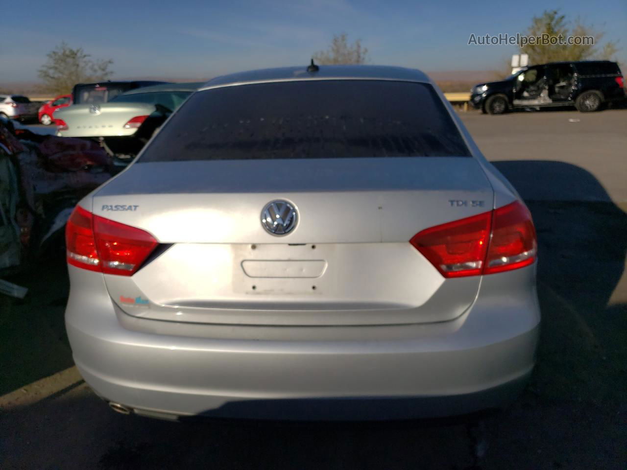 2014 Volkswagen Passat Se Silver vin: 1VWBN7A38EC048778