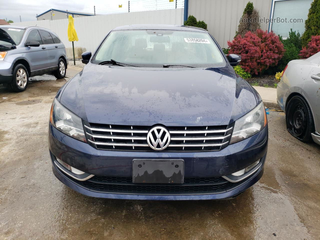 2014 Volkswagen Passat Se Blue vin: 1VWBN7A38EC102015