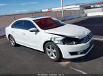 2012 Volkswagen Passat 2.0l Tdi Se White vin: 1VWBN7A39CC021585