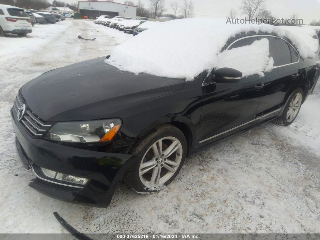 2013 Volkswagen Passat 2.0l Tdi Se Черный vin: 1VWBN7A39DC018879