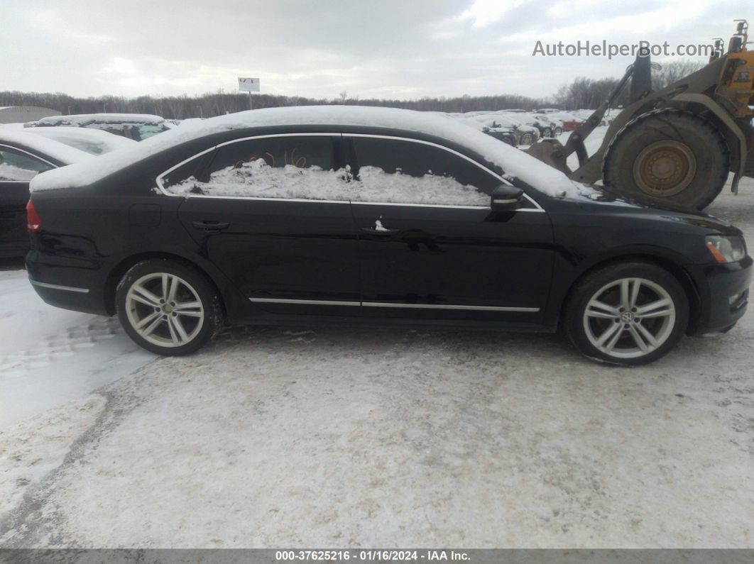 2013 Volkswagen Passat 2.0l Tdi Se Black vin: 1VWBN7A39DC018879