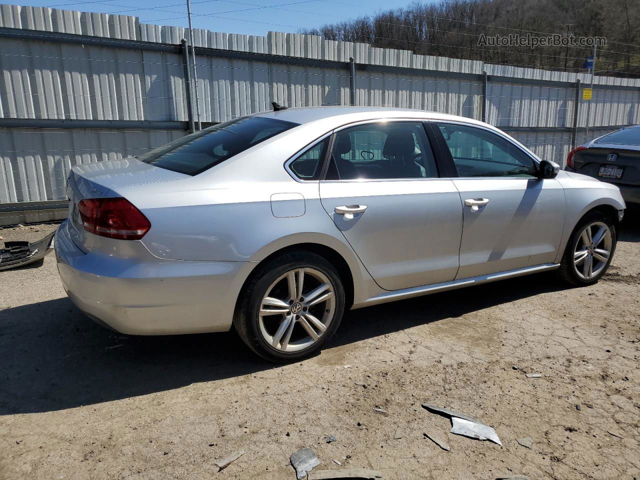 2014 Volkswagen Passat Se Silver vin: 1VWBN7A39EC004076