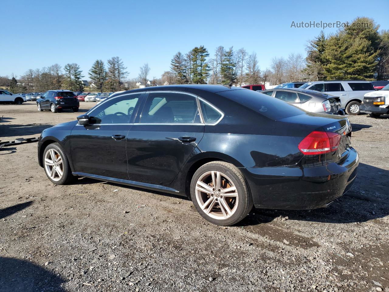 2014 Volkswagen Passat Se Black vin: 1VWBN7A39EC059501