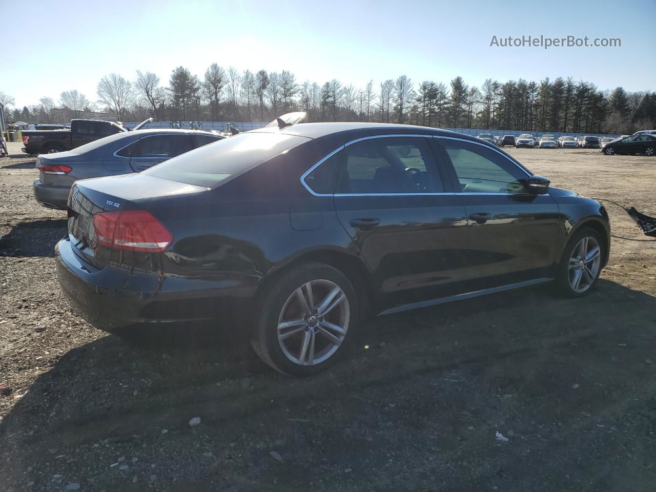 2014 Volkswagen Passat Se Black vin: 1VWBN7A39EC059501