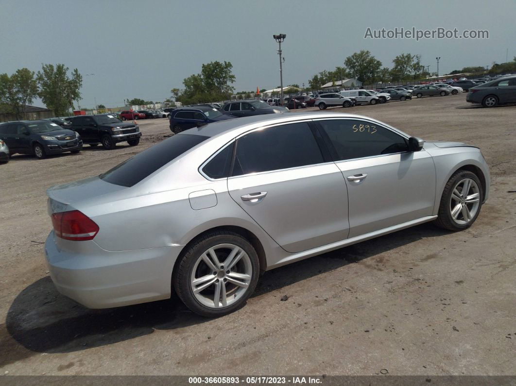 2014 Volkswagen Passat Tdi Se W/sunroof Silver vin: 1VWBN7A39EC065153