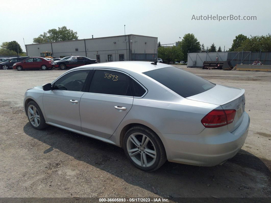 2014 Volkswagen Passat Tdi Se W/sunroof Silver vin: 1VWBN7A39EC065153