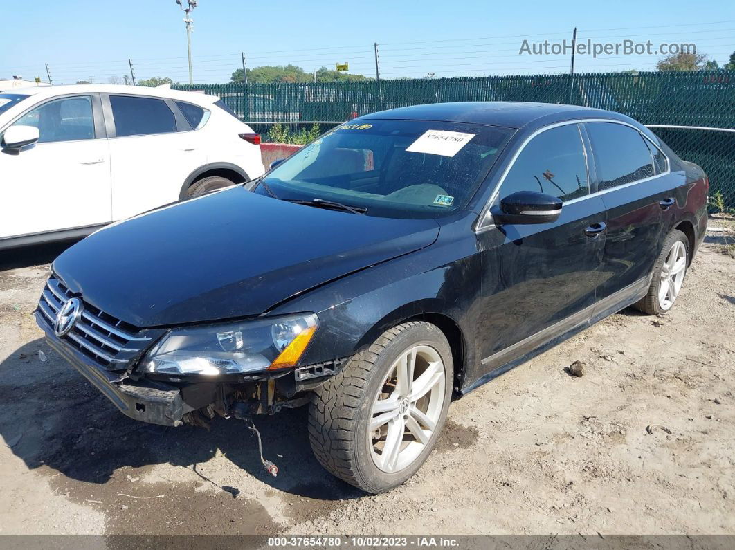 2014 Volkswagen Passat Tdi Se W/sunroof & Nav Black vin: 1VWBN7A39EC084625