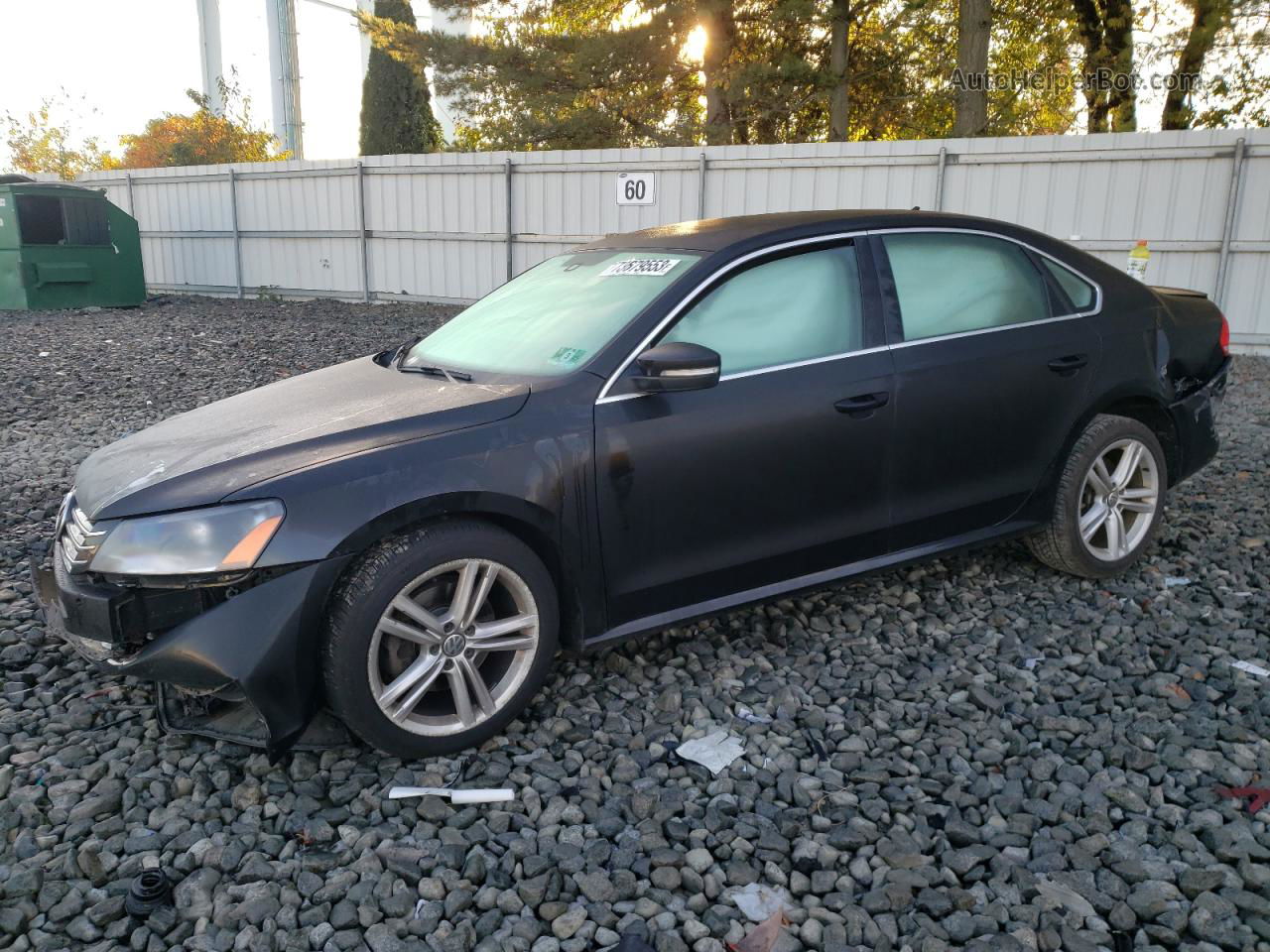 2014 Volkswagen Passat Se Black vin: 1VWBN7A39EC084785