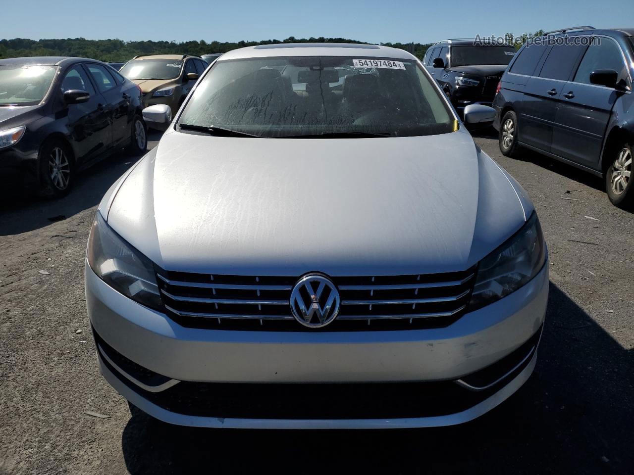 2014 Volkswagen Passat Se Silver vin: 1VWBN7A39EC084835