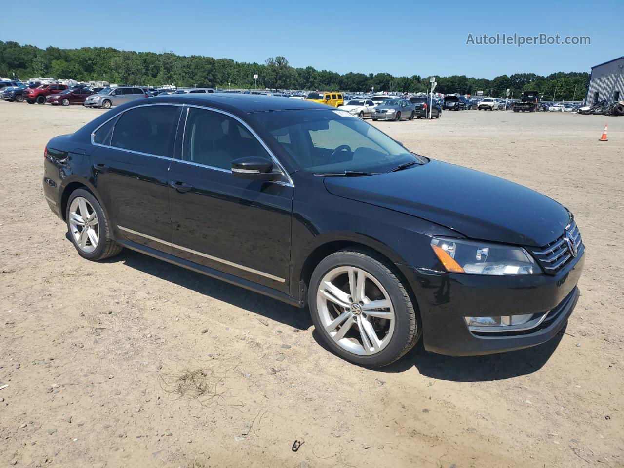 2014 Volkswagen Passat Se Черный vin: 1VWBN7A39EC089212