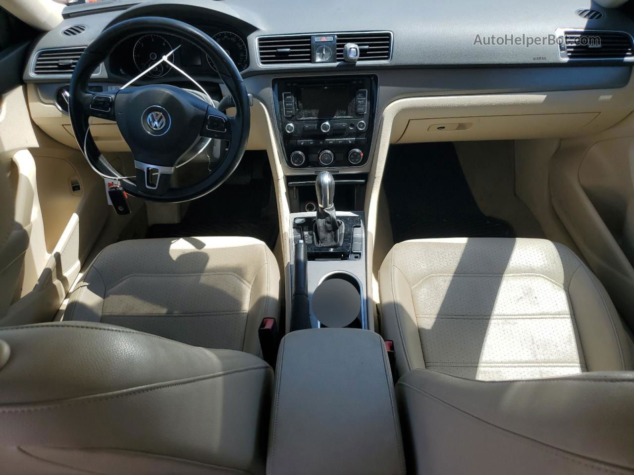 2014 Volkswagen Passat Se Черный vin: 1VWBN7A39EC089212