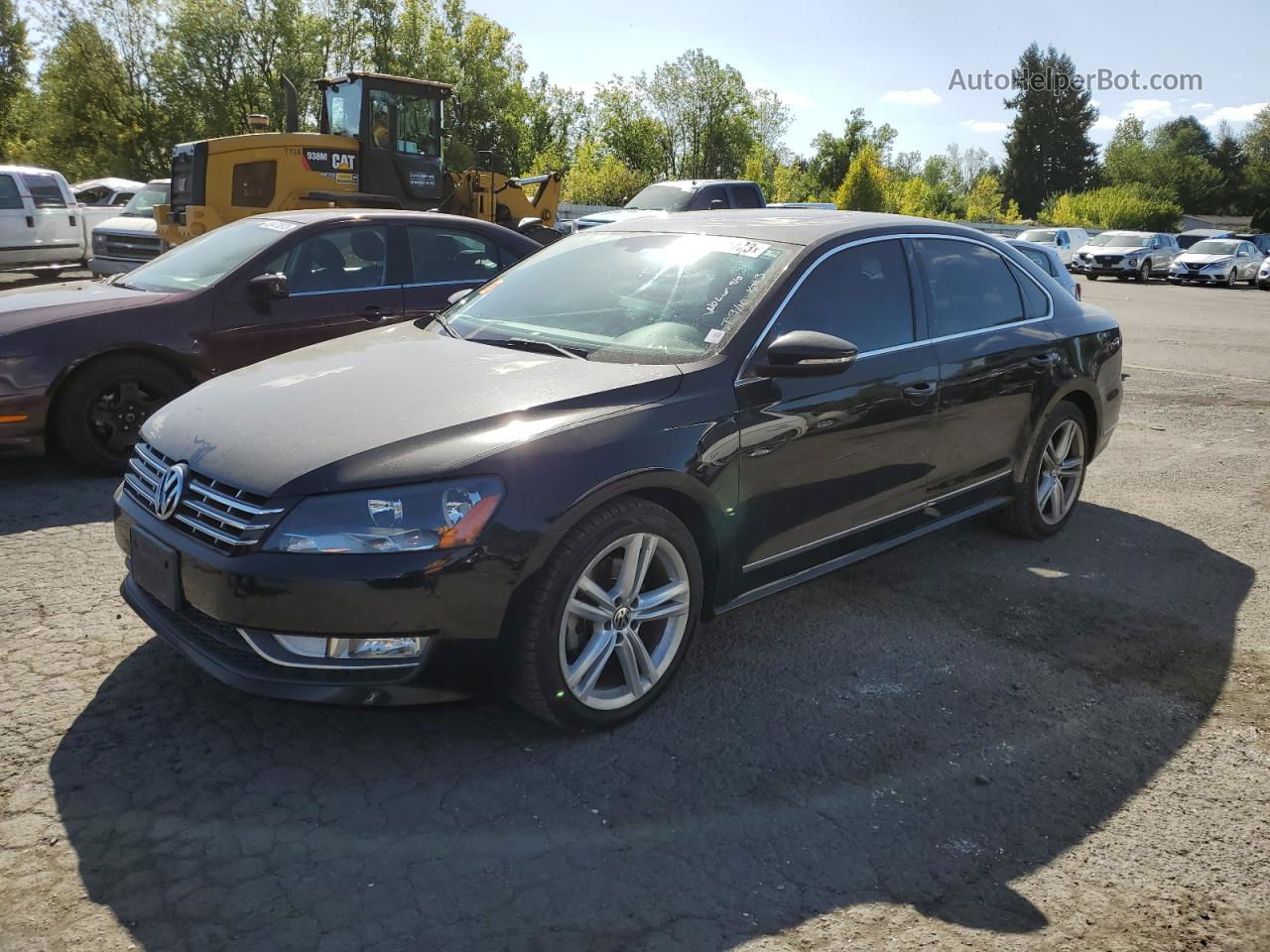 2012 Volkswagen Passat Se Black vin: 1VWBN7A3XCC017285