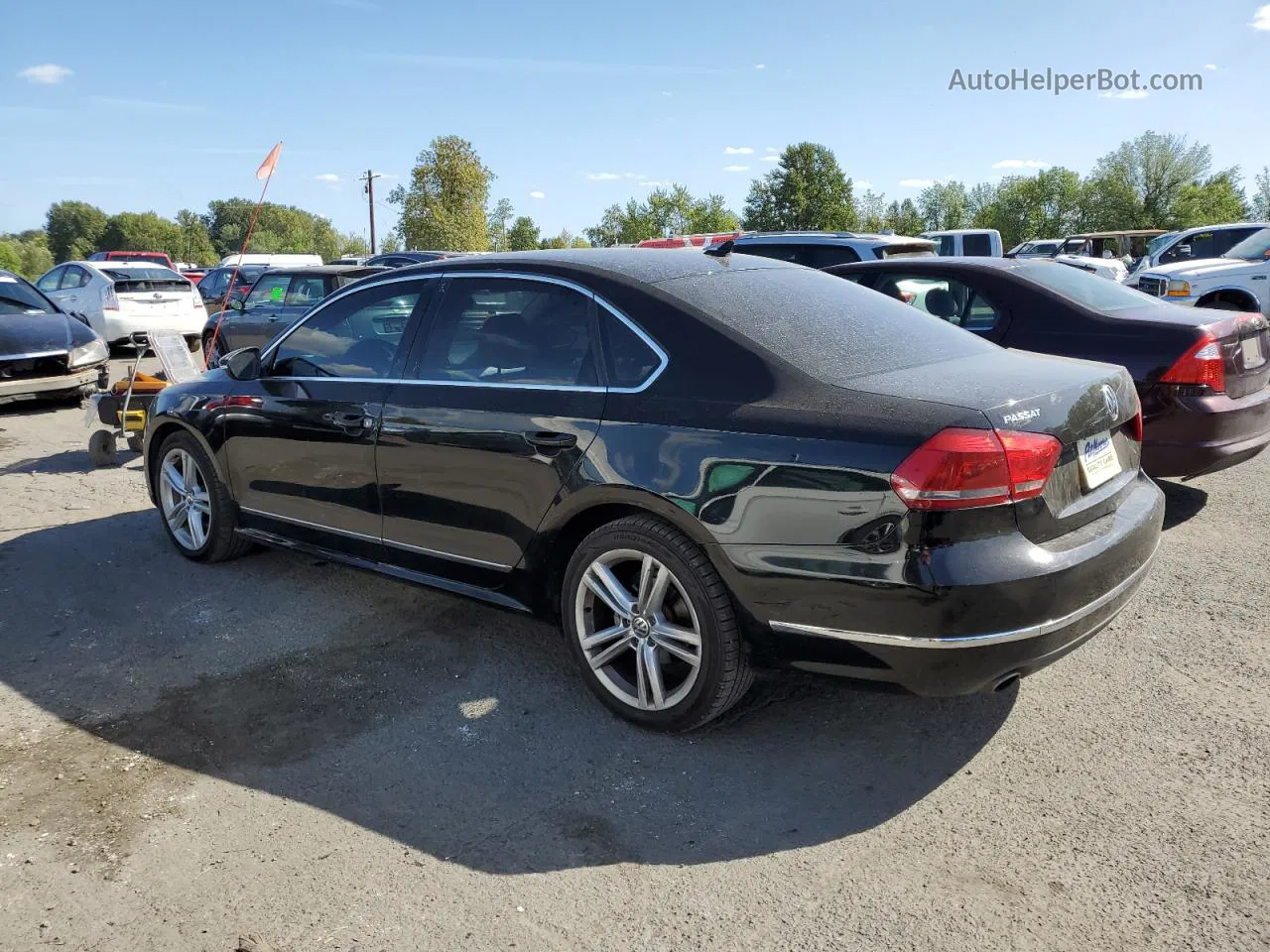 2012 Volkswagen Passat Se Black vin: 1VWBN7A3XCC017285