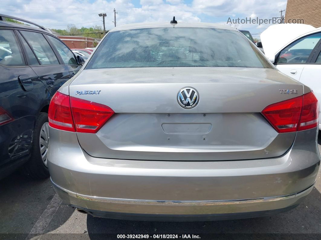 2013 Volkswagen Passat 2.0l Tdi Se Серебряный vin: 1VWBN7A3XDC006126