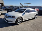 2013 Volkswagen Passat Se White vin: 1VWBN7A3XDC042771