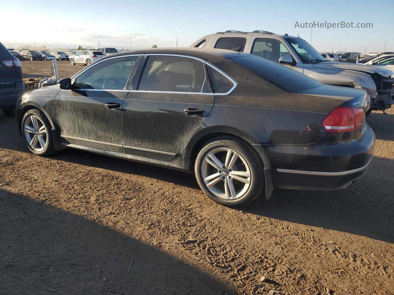 2013 Volkswagen Passat Se Черный vin: 1VWBN7A3XDC079660