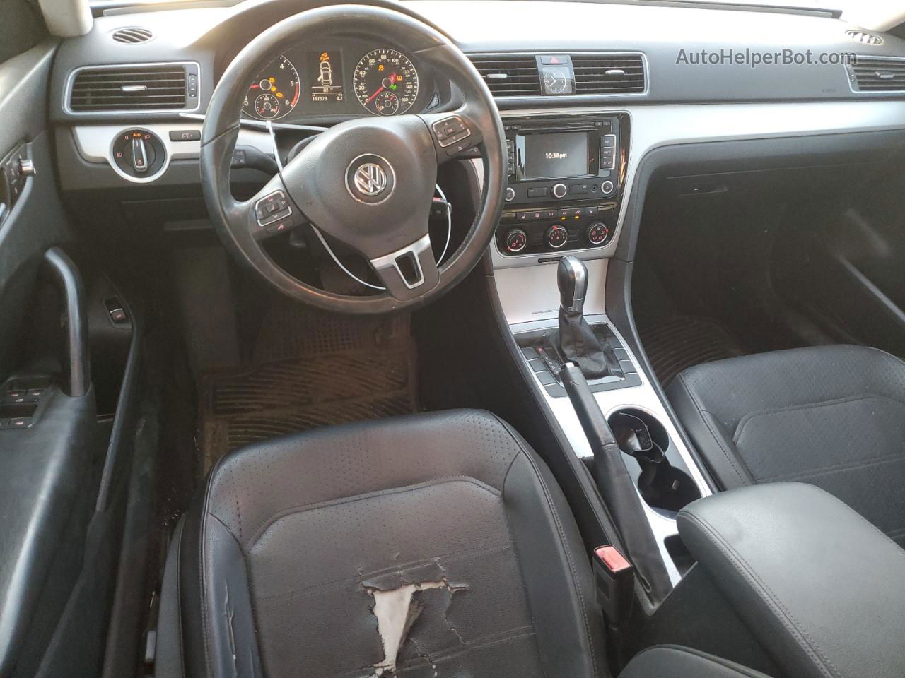 2013 Volkswagen Passat Se Черный vin: 1VWBN7A3XDC079660