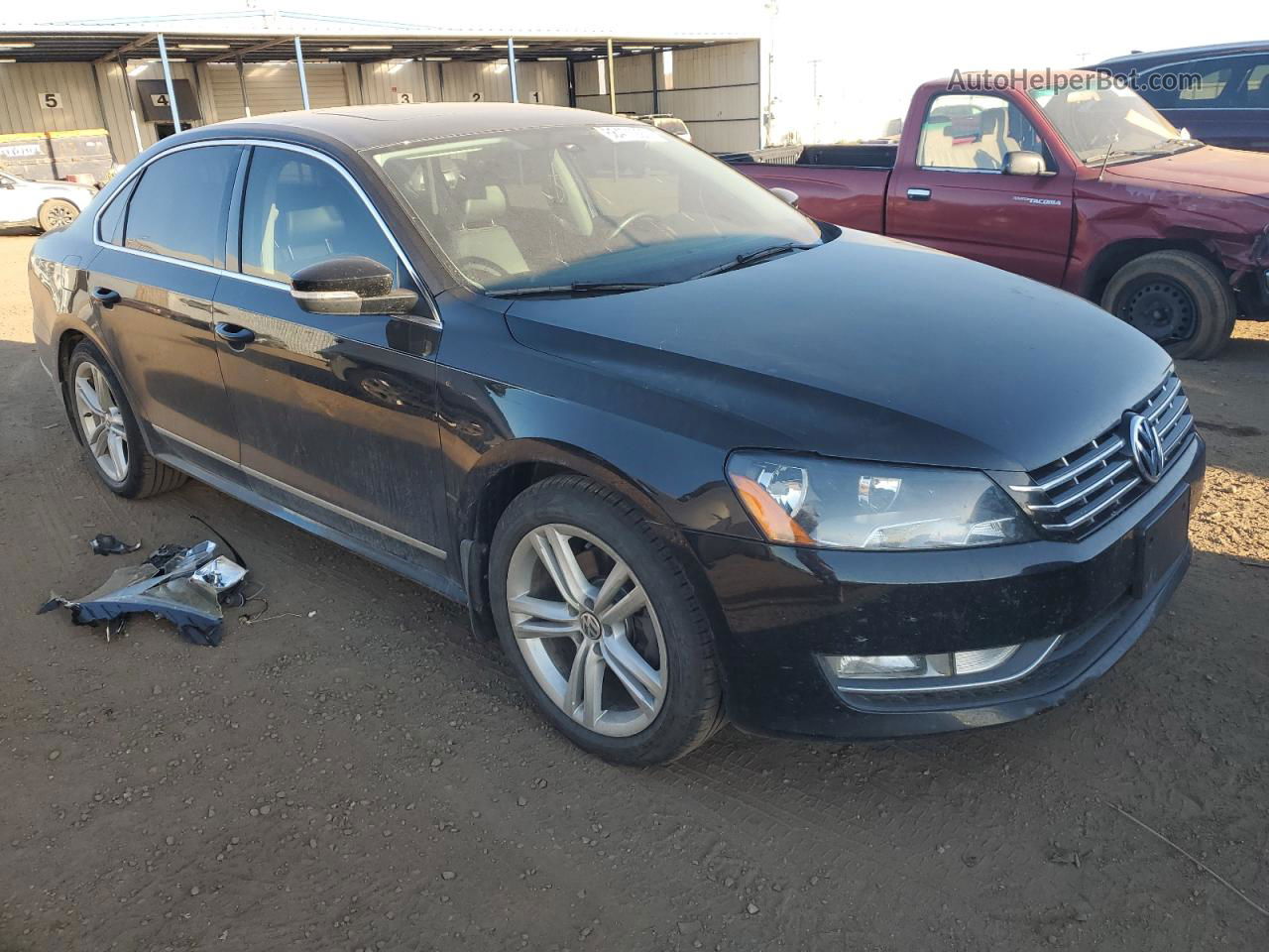 2013 Volkswagen Passat Se Черный vin: 1VWBN7A3XDC079660