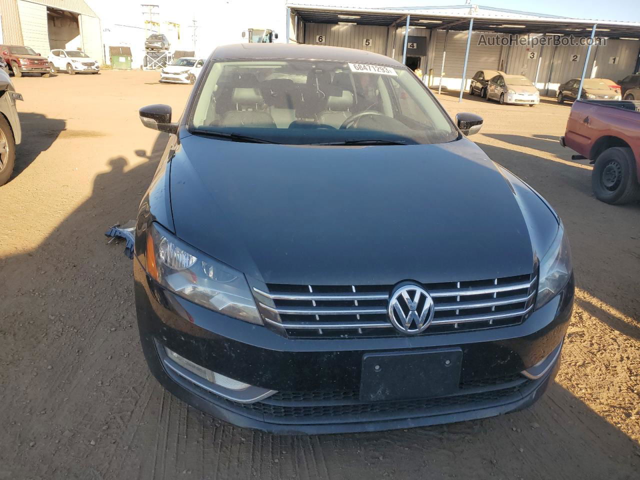 2013 Volkswagen Passat Se Black vin: 1VWBN7A3XDC079660