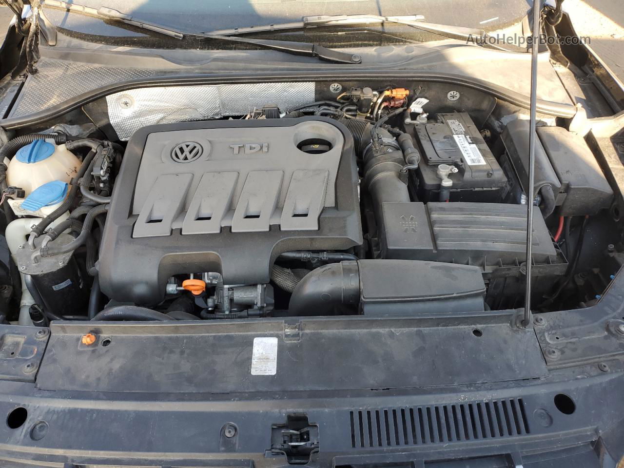 2013 Volkswagen Passat Se Черный vin: 1VWBN7A3XDC079660