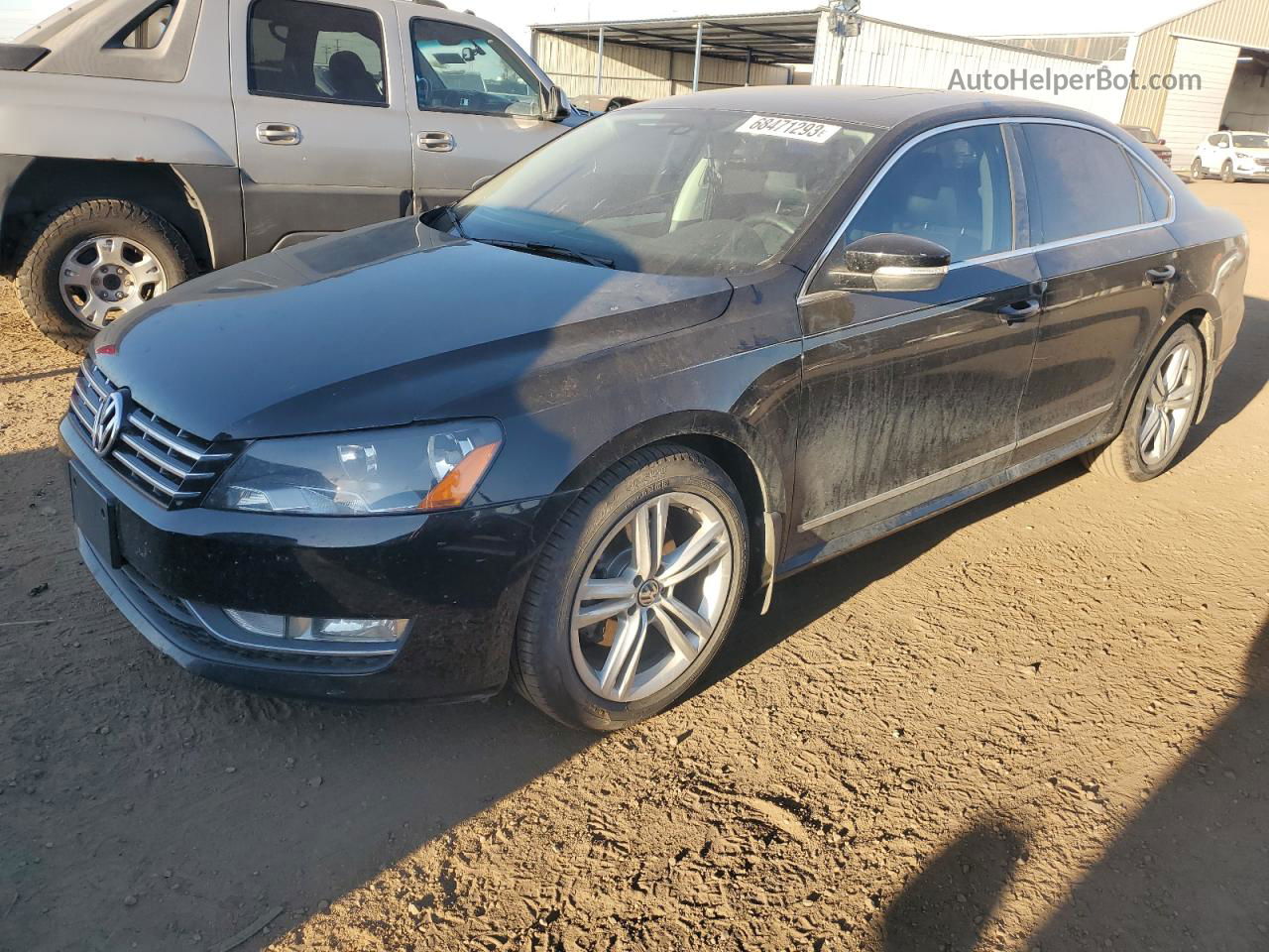 2013 Volkswagen Passat Se Black vin: 1VWBN7A3XDC079660