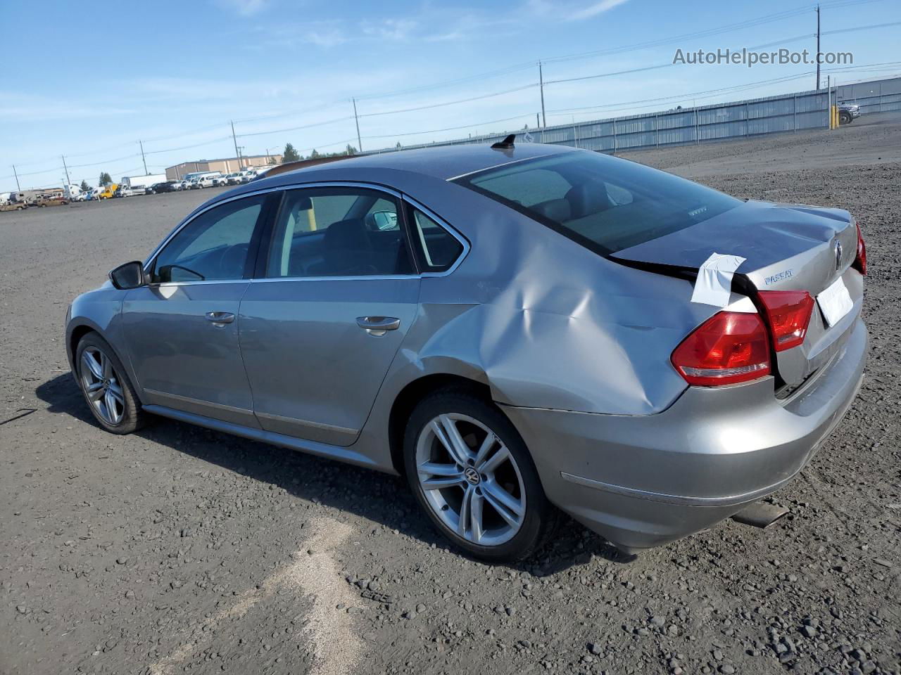 2014 Volkswagen Passat Se Silver vin: 1VWBN7A3XEC042366