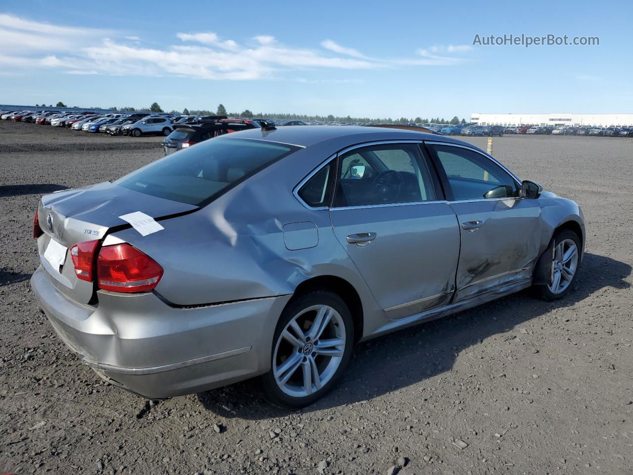 2014 Volkswagen Passat Se Silver vin: 1VWBN7A3XEC042366