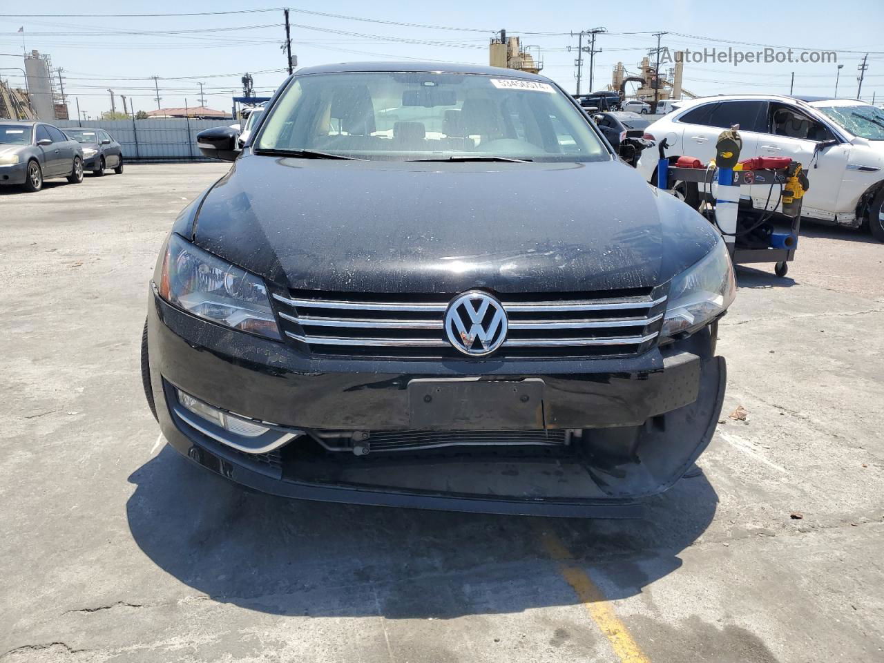 2014 Volkswagen Passat Se Черный vin: 1VWBN7A3XEC079952