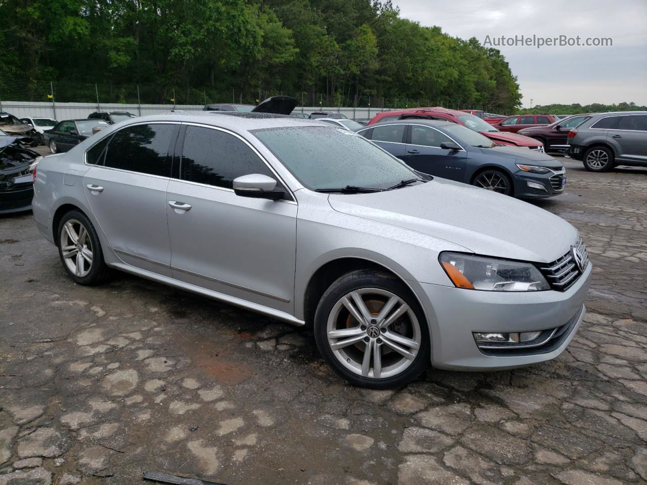 2014 Volkswagen Passat Se Silver vin: 1VWBN7A3XEC082477