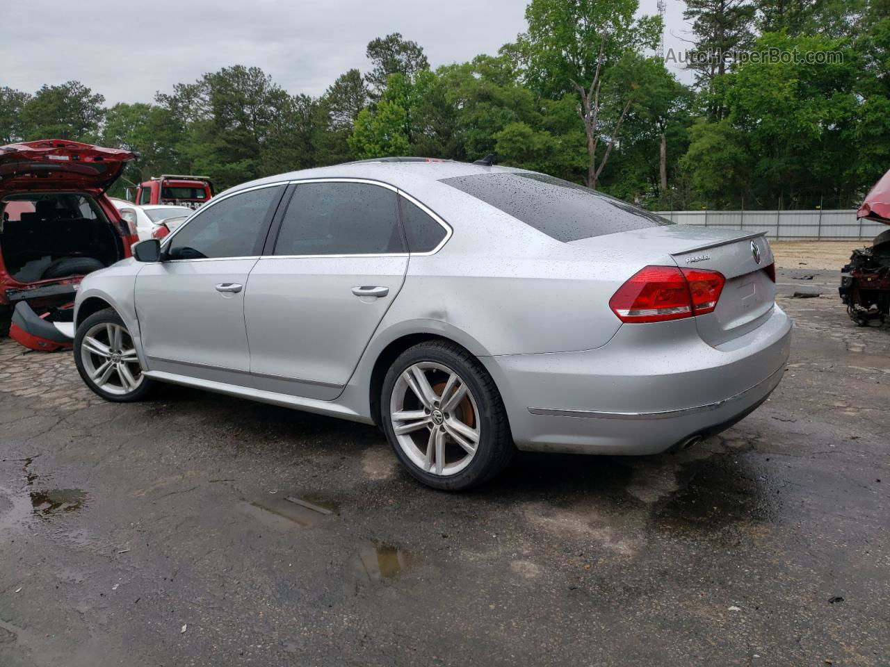 2014 Volkswagen Passat Se Silver vin: 1VWBN7A3XEC082477