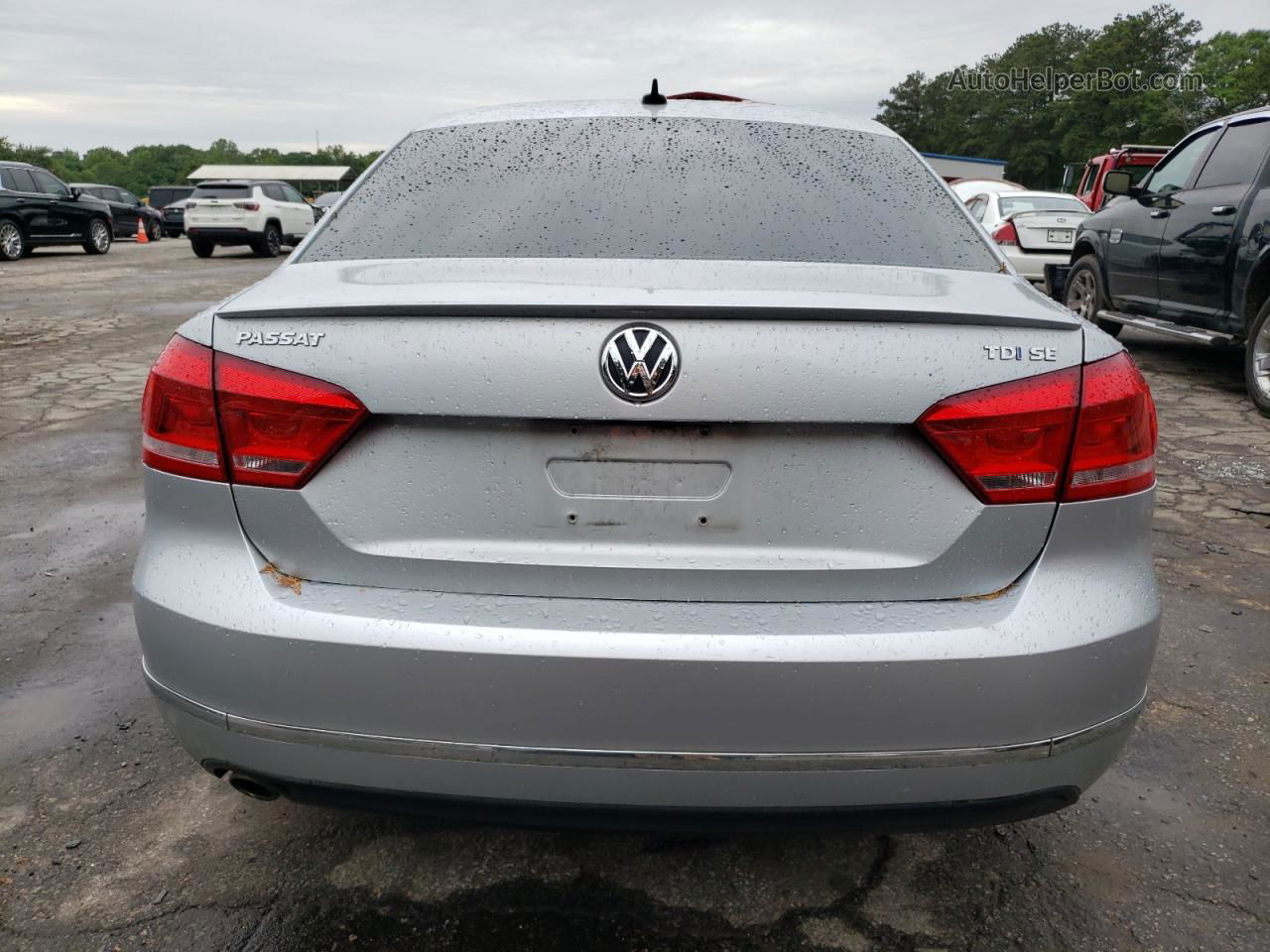 2014 Volkswagen Passat Se Silver vin: 1VWBN7A3XEC082477