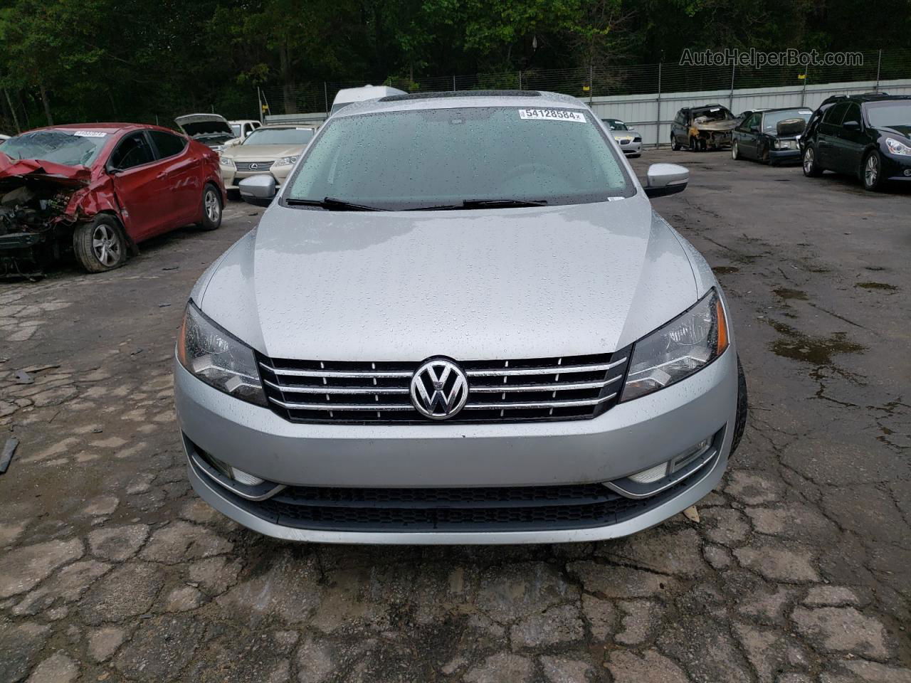 2014 Volkswagen Passat Se Silver vin: 1VWBN7A3XEC082477