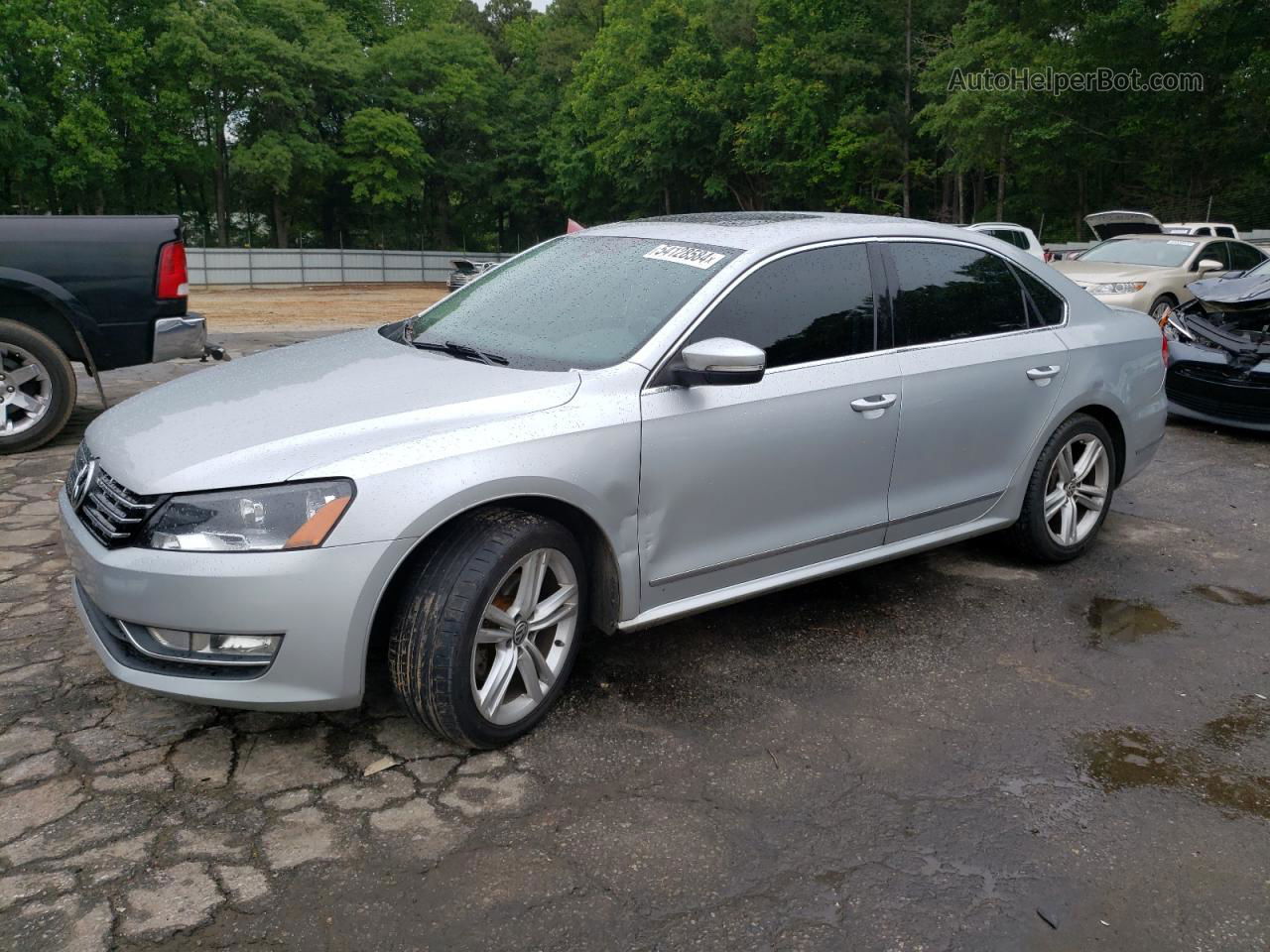 2014 Volkswagen Passat Se Silver vin: 1VWBN7A3XEC082477