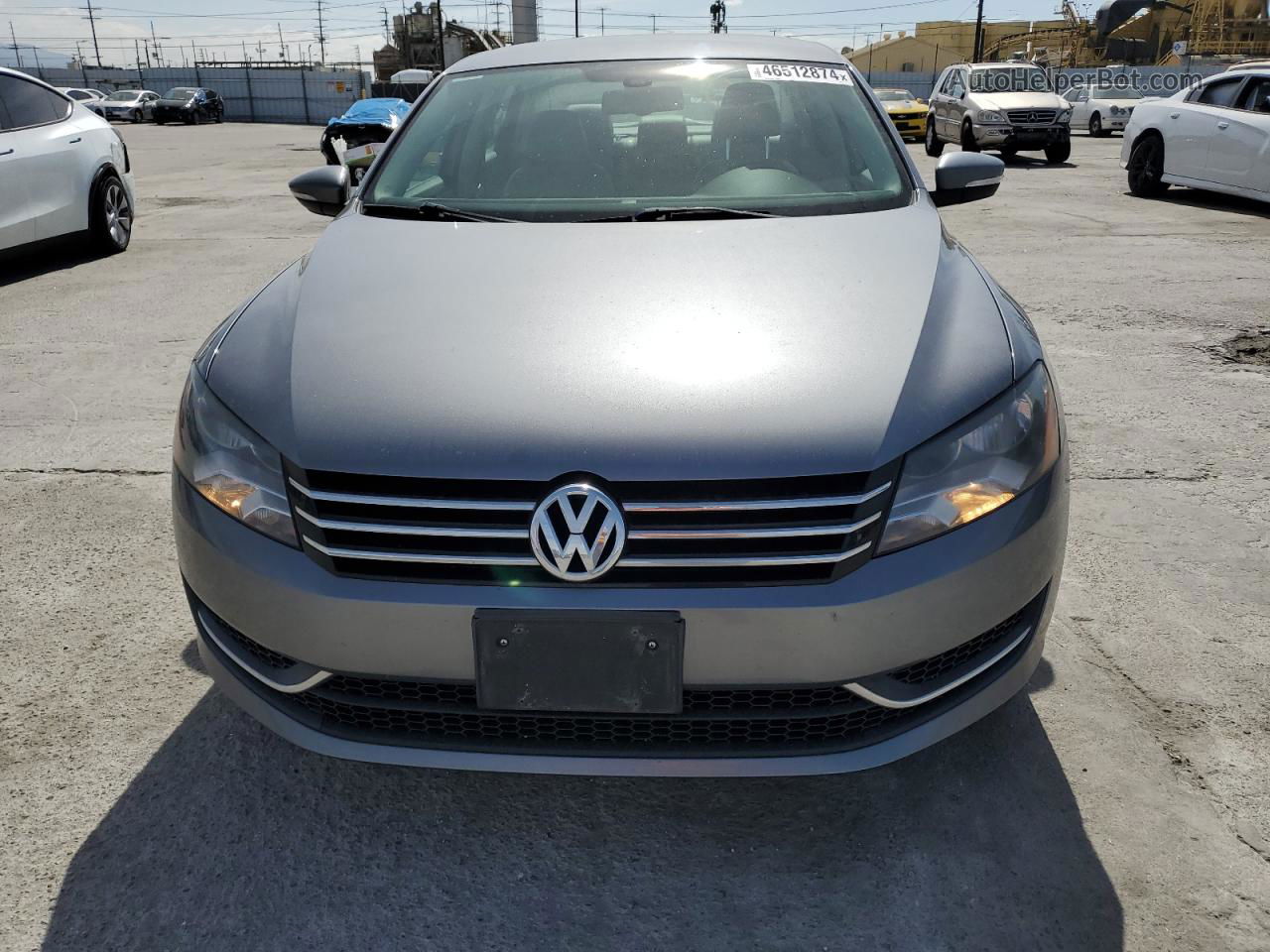 2012 Volkswagen Passat Se Серый vin: 1VWBP7A30CC053206