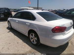 2012 Volkswagen Passat Se W/sunroof Белый vin: 1VWBP7A30CC077313