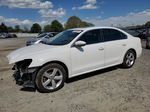 2012 Volkswagen Passat Se White vin: 1VWBP7A30CC082480