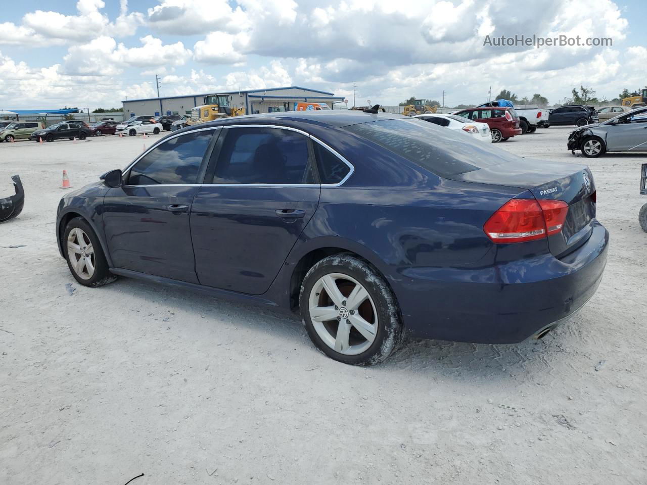 2012 Volkswagen Passat Se Blue vin: 1VWBP7A30CC100394