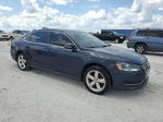 2012 Volkswagen Passat Se Blue vin: 1VWBP7A30CC100394