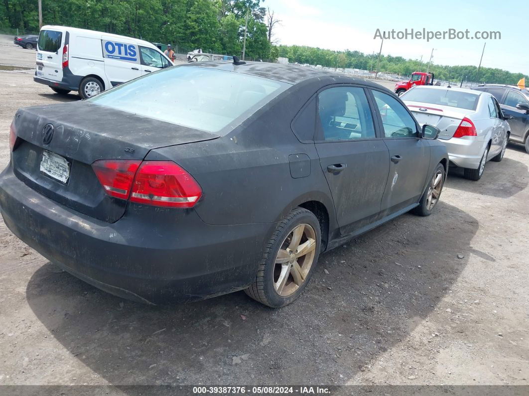 2012 Volkswagen Passat 2.5l Se Black vin: 1VWBP7A30CC106793