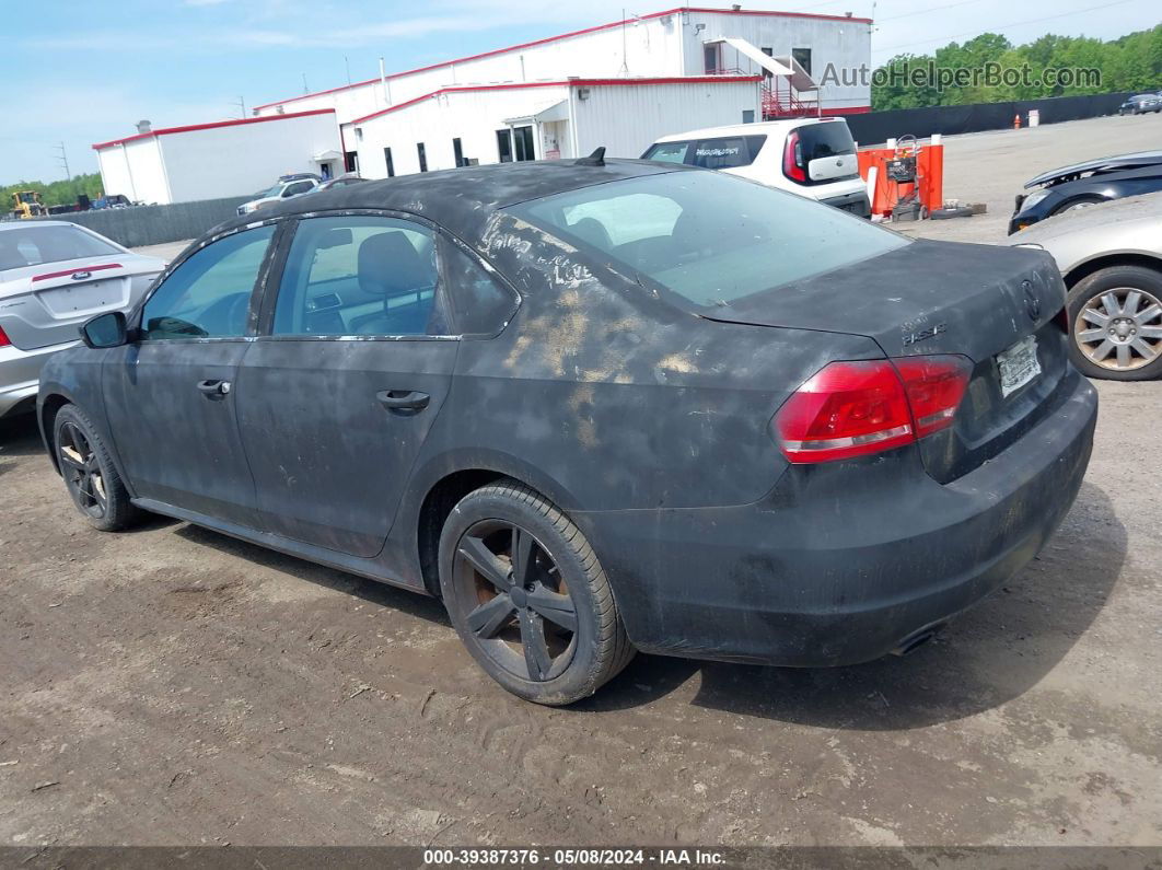 2012 Volkswagen Passat 2.5l Se Black vin: 1VWBP7A30CC106793